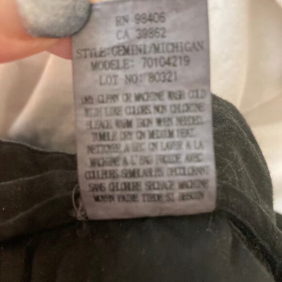 Theory Flare Jeans Low Rise Dark Wash 5 pocket EUC Trouser Style See Note, sz 2 - Picture 6 of 9